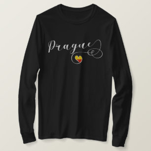 プラハハート国旗、チェコ Tシャツ
