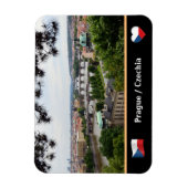 プラハブリッジズ&リバーヴルタヴァ/チェキア マグネット (縦)