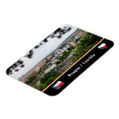 プラハブリッジズ&リバーヴルタヴァ/チェキア マグネット (左側)