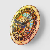 プラハプラハ天文時計4 ラウンド壁時計 (傾斜)