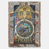 プラハプラハ天文時計 スローブランケット (正面縦)