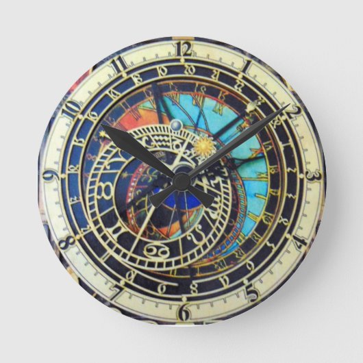 プラハプラハ天文時計 ラウンド壁時計 (正面)