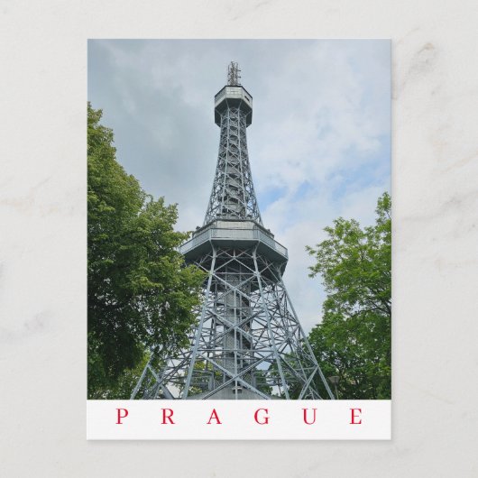 プラハペトリンタワービューポストカード ポストカード (正面)