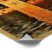 プラハヴィンテージ旅行 ポスター (角)