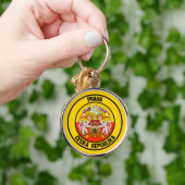 プラハ丸エンブレム キーホルダー (手)