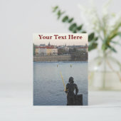 プラハ像カスタマイズ可能はがき ポストカード (スタンド正面)