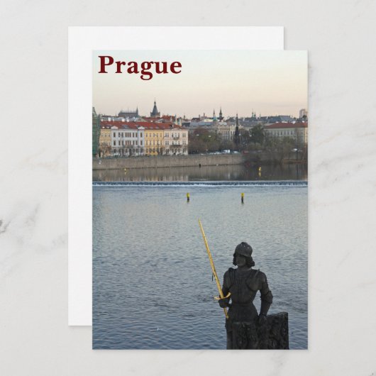プラハ像カード (正面/裏面)