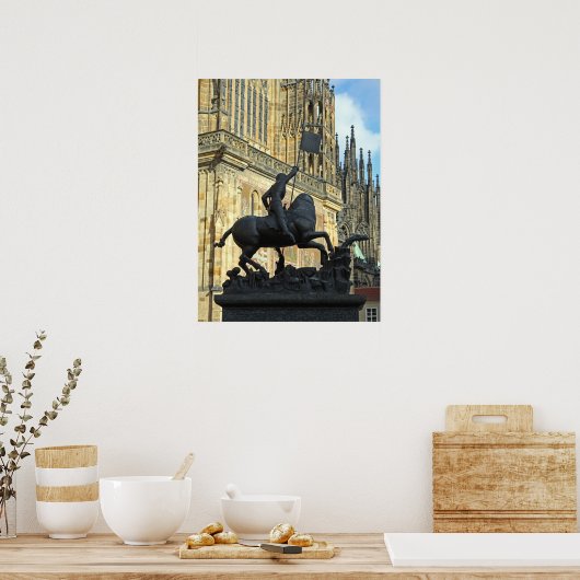 プラハ像 ポスター (キッチン)