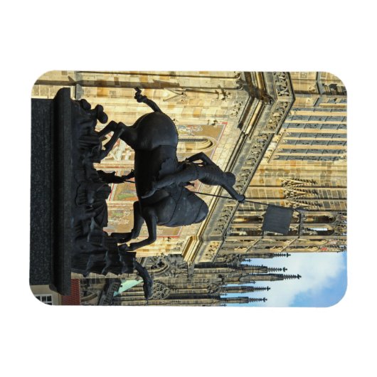 プラハ像 マグネット (横)