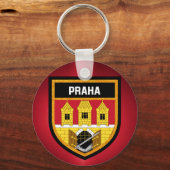 プラハ国旗 キーホルダー (正面)