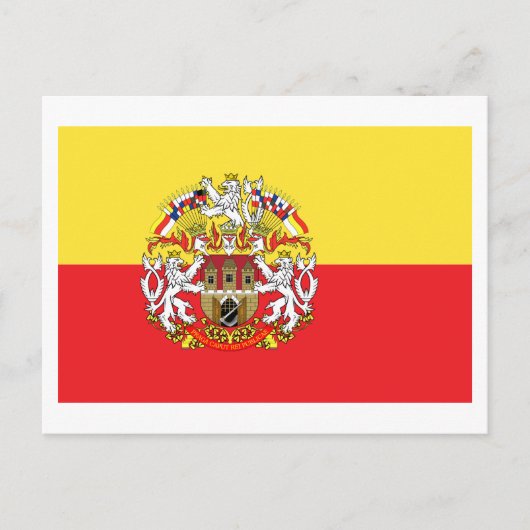 プラハ国旗 ポストカード (正面)