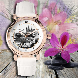 プラハ城の腕時計、大聖堂、歴史的アート 腕時計
