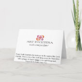 プラハ城グリーティングカード カード (裏面)