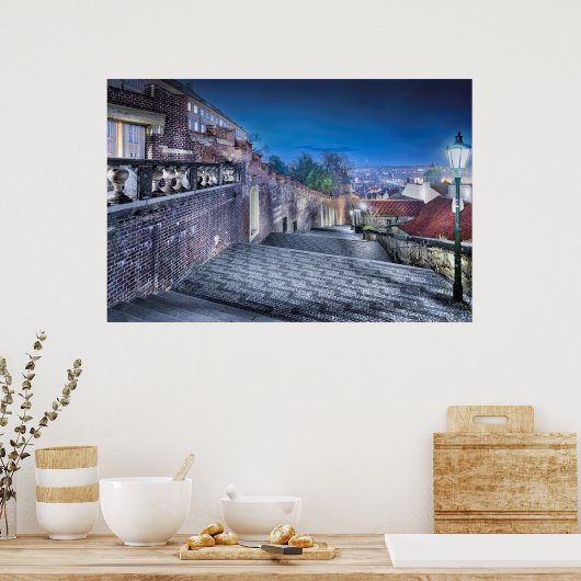 プラハ城階段ポスター ポスター (キッチン)