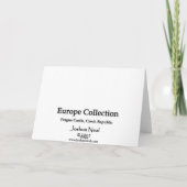 プラハ城 カード (裏面)