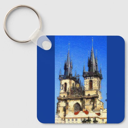 プラハ城 キーホルダー (正面)