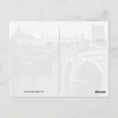 プラハ城，チェコ ポストカード (裏面)