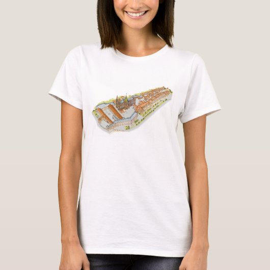 プラハ城。 プラハのチェコスロバキア共和国 Tシャツ (正面)