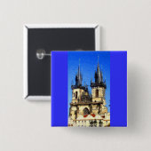 プラハ城 缶バッジ (正面&裏面)