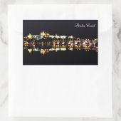 プラハ城 長方形シール (バッグ)