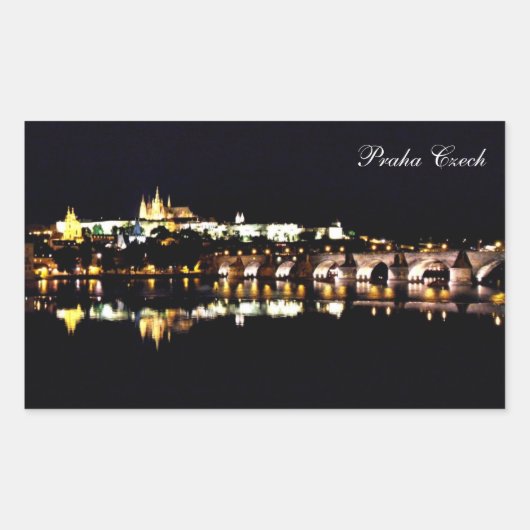 プラハ城 長方形シール (正面)