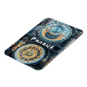 プラハ天文時計に近づく – チェコR. マグネット (左側)