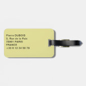 プラハ天文時計のクローズアップ、チェコ共和国 ラゲッジタグ (裏面横)