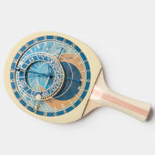 プラハ天文時計のクローズアップ、チェコ共和国 卓球ラケット (横)