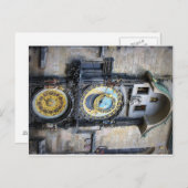 プラハ天文時計はがき ポストカード (正面/裏面)