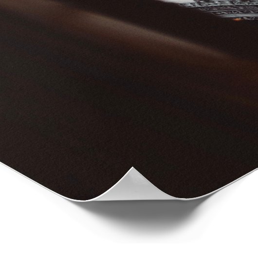 プラハ天文時計写真ポスター ポスター (角)