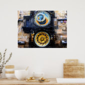 プラハ天文時計写真 ポスター (キッチン)