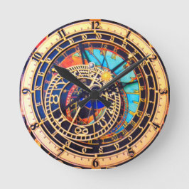 プラハ天文時計3 ラウンド壁時計