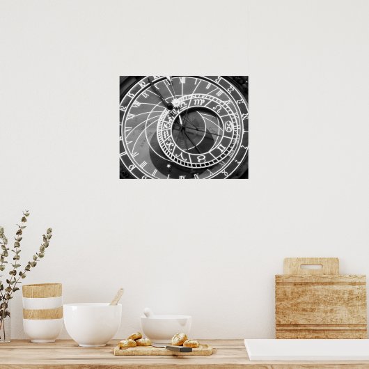 プラハ天文時計 ポスター (キッチン)