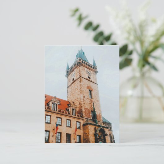 プラハ天文時計、旧市街広場チェコ シーズンポストカード (スタンド正面)