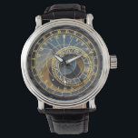 プラハ天文時計 腕時計<br><div class="desc">複雑で混乱したスチームパンクスタイルゴシック様式の天文学的バロックの機械時計プラハから黒と金ゴールド。</div>