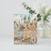 プラハ建築 ポストカード (スタンド正面)