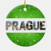 プラハ旅行写真チェコ・クリスマス セラミックオーナメント (裏面)