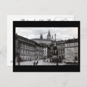 プラハ旧葉書、マロストランスクスクエア ポストカード (正面/裏面)