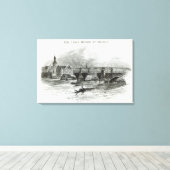 プラハ橋、「レジャー・アワー」から1891 キャンバスプリント (インサイチュ (ウッドフロア))