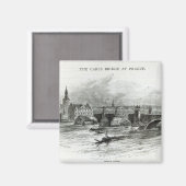 プラハ橋、「レジャー・アワー」から1891 マグネット (正面/裏面)