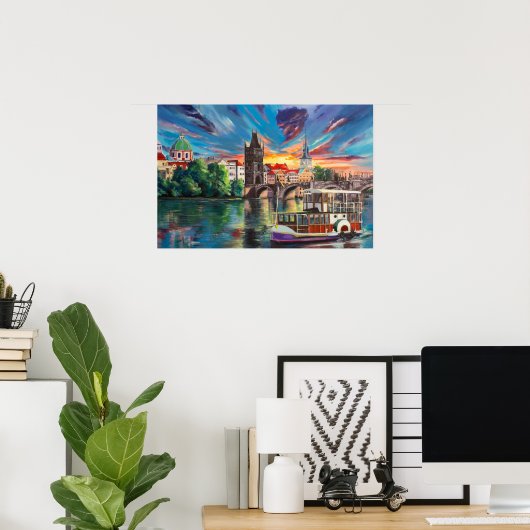 プラハ童話 ポスター (ホームオフィス)