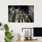 プラハ聖ヴィタス大聖堂ナイトポスター ポスター (ホームオフィス)