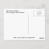 プラハ表示はがき ポストカード (裏面)