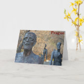 プラハ記念碑 カード (黄色い花)
