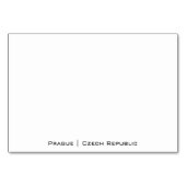 プラハ都市景観 テーブルナンバー (裏面)