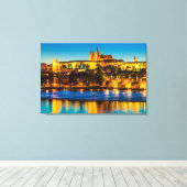 プラハ002A キャンバスプリント (インサイチュ (ウッドフロア))