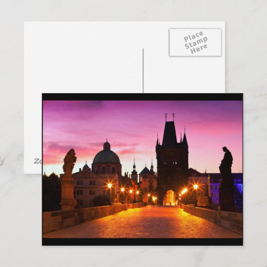 プラハ003A ポストカード (正面/裏面)