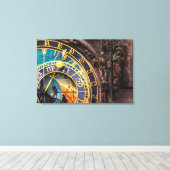 プラハ003A – 天文時計 キャンバスプリント (インサイチュ (ウッドフロア))