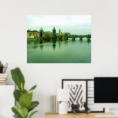 プラハ1枚の都市橋ポスター2000博物館Zazzle ポスター (ホームオフィス)