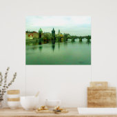 プラハ1枚の都市橋ポスター2000博物館Zazzle ポスター (キッチン)